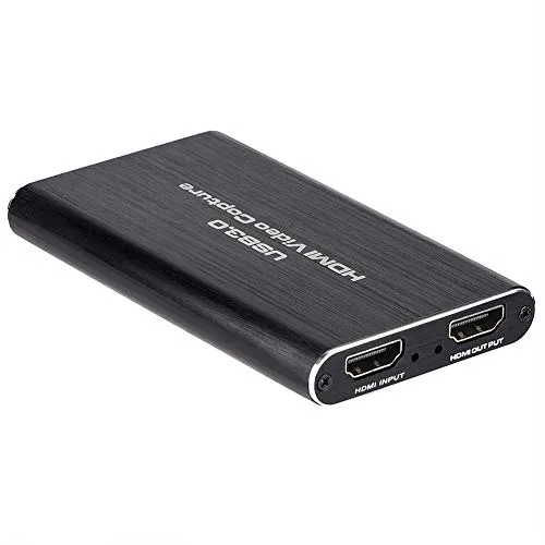Smilerr - Scheda di acquisizione video HDMI, USB 3.0 1080P, scheda di acquisizione portatile affidabile, adatta alla registrazione video di trasmissioni in diretta di giochi