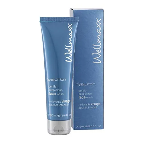 Wellmaxx Hyaluronic Acid Facial Cleansing Wash - Gentle Deep Clean Facial Wash