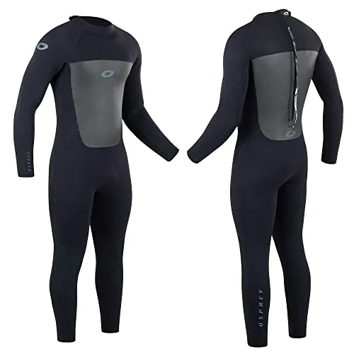 Osprey Origin muta surf neoprene uomo invernale lunga 5 mm, Nero, Medio (M)