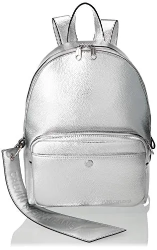 Calvin Klein Ckj Banner Cp Backpack 35 - Zaini Donna, Grigio (Silver), 0.1x0.1x0.1 cm (W x H L)