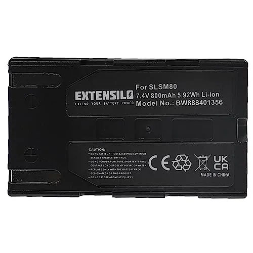 EXTENSILO batteria sostituisce Samsung SB-LSM160, SB-LSM320, SB-LSM80 per videocamera camcorder (800mAh, 7,4V, Li-Ion)