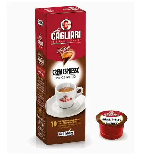 100 Capsule Caffitaly System Caffe' Cagliari Crem Espresso