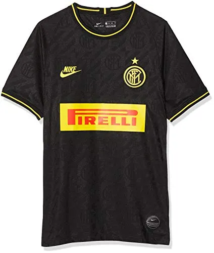 Nike Inter M Nk BRT Stad JSY SS 3r, T-Shirt Uomo, Black/Tour Yellow, XL