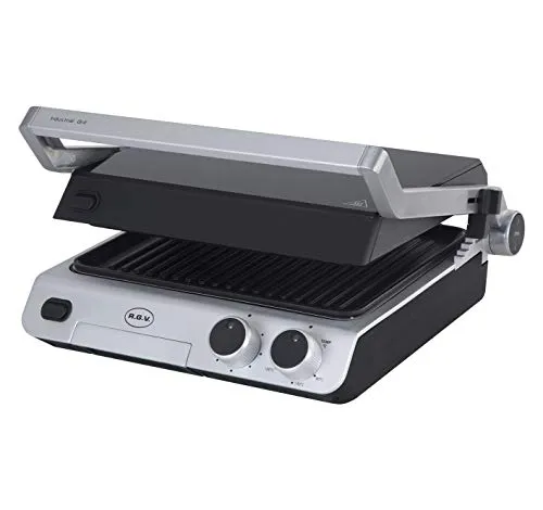 RGV Industrial Grill Griglia di Contatto da Tavolo Elettrico 2000W Acciaio Inossidabile