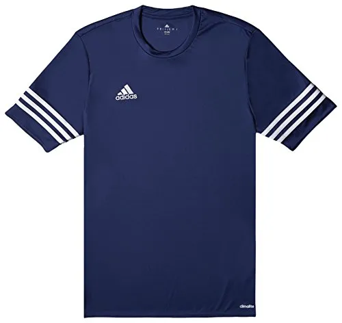 Adidas F50485, Maglietta Bambini, Blu (dark blue/White), 116
