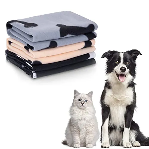 Nobleza 3 Pezzi Coperta per Cane Gatto Lavabile Soffice Durevole Addensato, 160 * 100 cm Morbida Coperta in Pile per Cani e Gatti, per Cani, Gatti, Conigli E Altri Animali Domestici