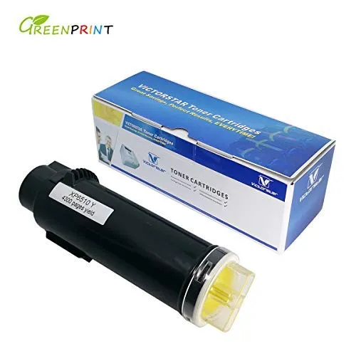 Cartuccia di Toner Compatibile per Xerox Phaser 6510 WorkCentre 6515 GREENPRINT Rendimento massimo 4300 Pagine Giallo per Xerox Phaser 6510 6510V/N 6510V/DN 6510V/DNI, WorkCentre 6515 6515V/N 6515V/DN