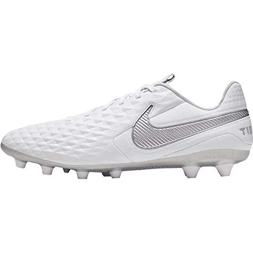 Nike Tiempo Legend 8 AG-PRO, Scarpe da Calcio Unisex-Adulto, Bianco (White/Chrome/Metallic Silver 100), 47.5 EU