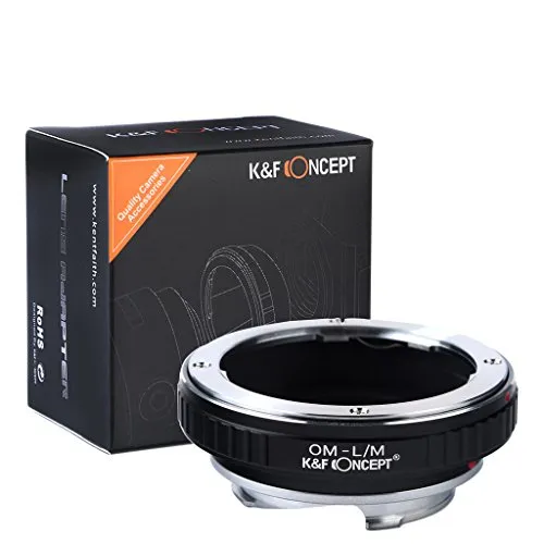 K&F Concept Anello Adattatore OM- L/M Obiettivo Olympus OM a fotocamera Leica M