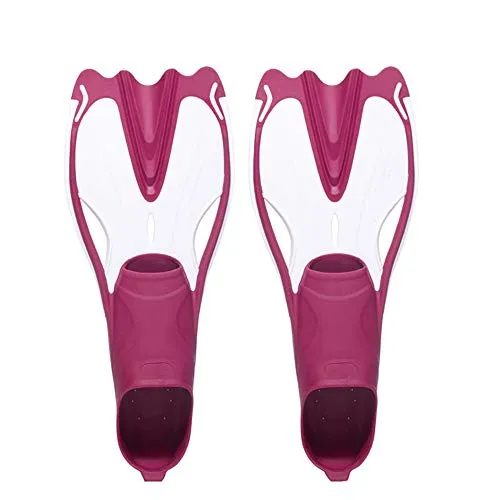 WFDA Regolabili Premium Pinne per Adulti Adulti Morbido e Confortevole Regolabile Pinne Snorkeling Anatra Nuoto Flippers Flippers Snorkeling Swim Fins (Color : Red White, Size : S/M)