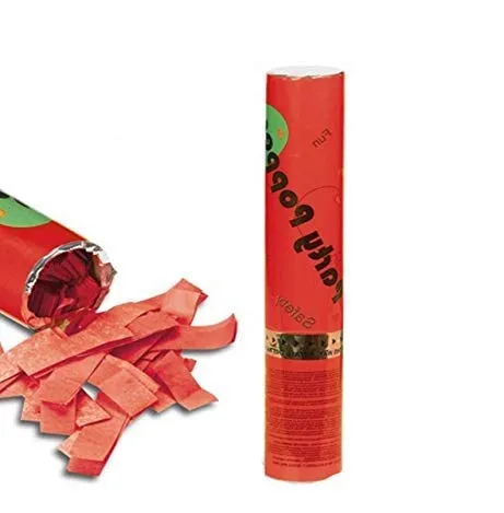 Palucart 3 sparacoriandoli Rosso spara coriandoli Rossi Party Popper 30cm Cannone sparacoriandoli Colorati 4180