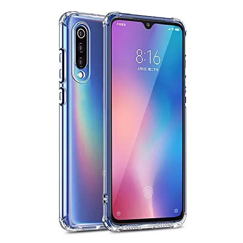 REY Cover in Gel TPU Anti-Shock per XIAOMI Mi 9 Lite - XIAOMI CC9 - Mi9 Lite, Morbido Silicone Custodie Protettivo Case, Anti-Scratch, Protettiva Sottile Back Cover