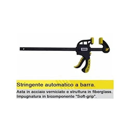 Strettoio stringente morsetto automatico a cricchetto sgancio rapido cm 45