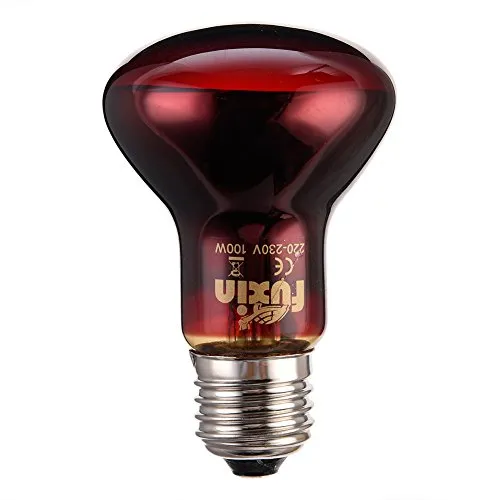 gaeruite Rosso Luce notturna riscaldamento lampada rossi calore Glow Interno per anfibi Uccello Serpente Rettile, 60/75/100 W