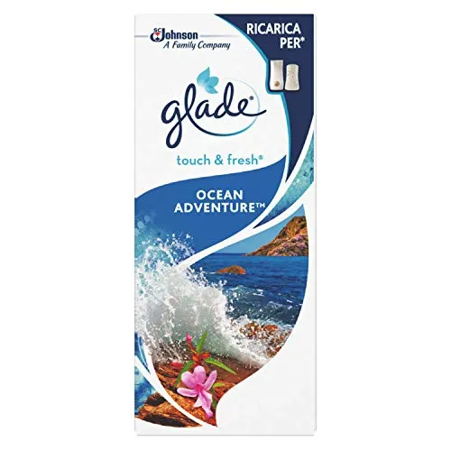 Glade Touch e Fresh Ricarica, Deodorante per Ambienti Minispray, Fragranza Ocean Adventure, 10ml