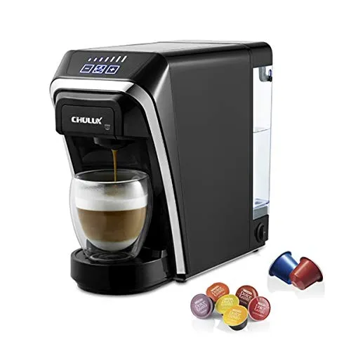 CHULUX Macchina da caffè a capsule multifunzione, compatibile con Nespresso e Dolce Gusto
