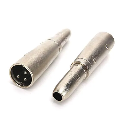 SiYear XLR professionale a 3 pin maschio a 1/4" 6,35 mm femmina jack jack stereo audio microfono adattatore convertitore connettore (confezione da 2)