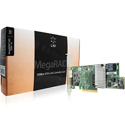 LSI LOGIC LSI00415 Lsi Megaraid SAS 9361 – 4i 4-port 12 GB/s SAS + SATA controller RAID PCI-Express 3.0 a basso profilo, singolo