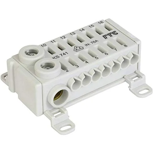 FTG ECB – Blocco connessione 1 modulo 76 A Grigio