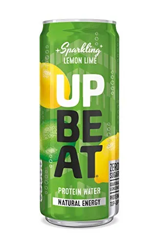 UPBEAT *Nuovo* Acqua proteica frizzante | vero succo di frutta | vitamine del gruppo B | Proteine Boost | Confezione da 12