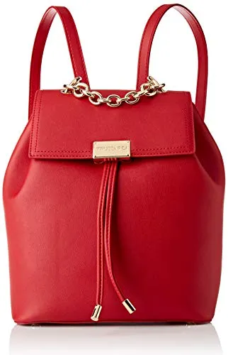 Trussardi Jeans, AMSTERDAM BACKPACK MD MONOCOLO Donna, Red, NR