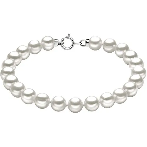 Comete Gioiello Donna della della Collezione Perle Easy Basic, Bracciale con Perle coltivate. Gioiello in Oro 750 ‰. Perle coltivate ø 7/7,5. Nuovi arrivi Maggio 2015, referenza: brq 114 am