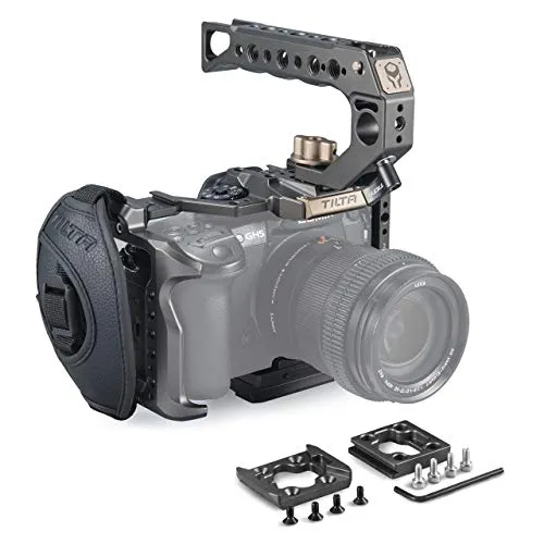 TILTA TA-T37-A-G GH Series kit A Camera Cage Telecamera Gabbia per Panasonic GH4 GH5 GH5s Series Tiltaing Rig (Tilta Grey) (GH Series kit A)
