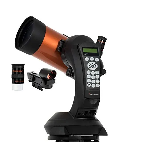 Celestron 11049 NexStar 4SE Telescopio Maksutov-Cassegrain computerizzato con montatura completamente automatica, tecnologia SkyAlign e rivestimento XLT, nero/arancio