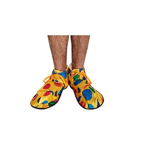 TOYLAND Scarpe Multi Colore Spotty Oversize Clown - Parti Fancy Dress - Clowns