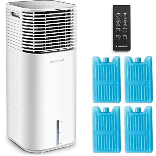 TROTEC PAE 49 Aircooler 4 in 1 raffrescatore d'aria ventilatore condizionatore d'aria mobile Purificatore d'aria deumidificatori 20 l efficienza energetico 4 velocità di ventilazione