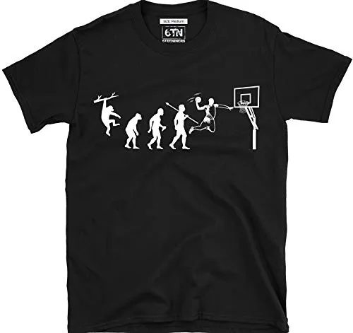 6TN Evolution of Basket T Shirt - Nero, Small