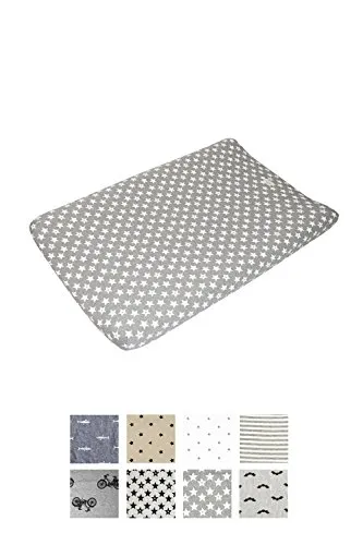 Fundas BCN ® - F12/93002 -Copri Fasciatoio Bebe 80x50 Centimetri Di Cotone – Morbido, Elastico E Adattabile. Fun Vintage Star