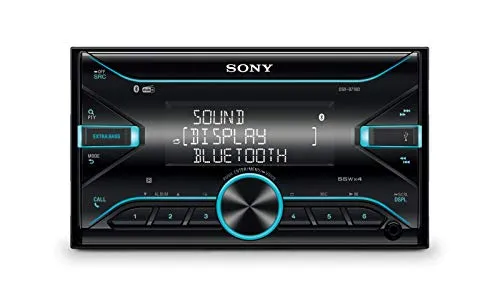Sony DSX-B710KIT Autoradio con Ricezione DAB/DAB+/FM, Antenna e Microfono Esterno Incluso, Illuminazione Variabile, Dual Bluetooth, Siri Eyes Free, AUX e USB, potenza 4x55W, File FLAC, Nero