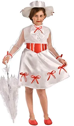 Costume da Supertata Poppins Magica per bambina G2-(8/10 anni)