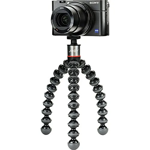 JOBY GorillaPod 500, Mini Treppiede Flessibile con Testa a Sfera Integrata per Fotocamere Compatte e 360°, Portata Max 500 g, JB01502-BWW