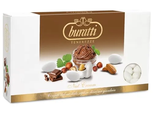 Buratti Confetti con Ripieno al Gusto di Gianduia, Tenerezze Nut Cream - 1000 g