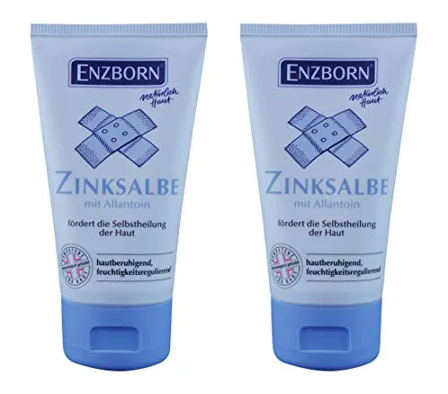 Enzborn - 2 confezioni da 50 ml di pomata all’ossido di zinco (2 x 50 ml)