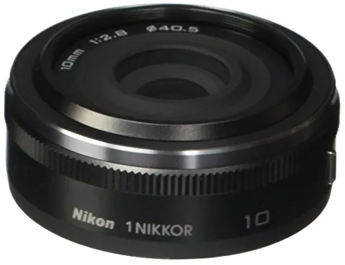 Nikon Obiettivo 1 NIKKOR 10 mm 1:2, 8, Nero [Versione EU]