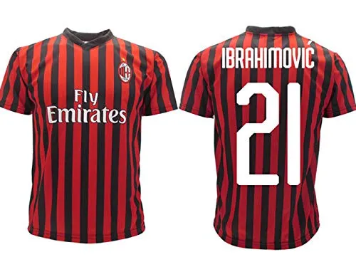 Maglia Ibrahimovic Milan Ufficiale 2019 2020 AC Adulto Bambino Zlatan Ibra Home 21 (12 Anni)