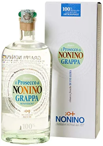 Distillerie Nonino, il Prosecco Bianco di Nonino Grappa Monovitigno, 38% vol. Elegante, fresca e leggera - Bottiglia in vetro da 500 ml