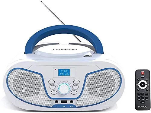 DAB Radio Boombox Lettore CD/MP3, DAB/DAB+/FM, Bluetooth,Ingresso USB/AUX-IN, telecomando