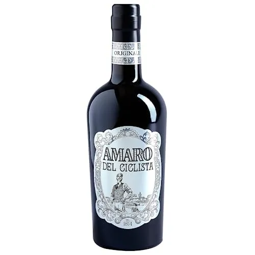 Amaro del Ciclista, Liquore ottenuto dalla distillazione più di 15 erbe dal gusto unico ed inimitabile. 70 cl, 26% VOL.