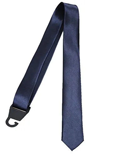Mat Sartoriale Cravatta slim uomo elegante stretta cravattino cerimonia sottile (blu)