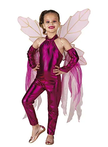 P.D. PRESTIGE & DELUXE Costume Vestito Carnevale WINX fucsia TAGLIA 5 6 7 8 9 10 ANNI (9-10 ANNI altezza bimba/o 140 cm)