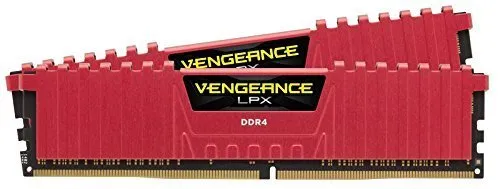 Corsair Vengeance LPX Memorie per Desktop a Elevate Prestazioni, 16 GB (2 X 8 GB), DDR4, 2133 MHz, C13 XMP 2.0, Rosso, 288-pin DIMM