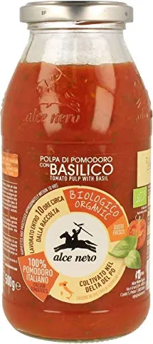 Salsa Di Pomodoro Con Basilico BIO 500 g - ALCE NERO