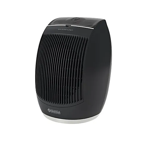 Olimpia Splendid  99329 Caldosilent Termoventilatore 2400 W con Timer, Oscillazione 90° e Protezione IP21, Nero