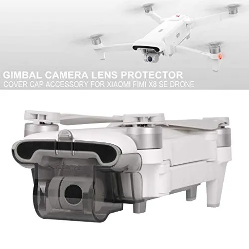 Webla Sunnylife Gimbal Camera Guard Cappuccio Accessori di Drone Accessori per copriobiettivo fotocamera PTZ per Xiaomi FIMI X8 SE UAV,Abs (Nero)
