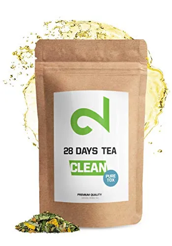 Dual Clean 28 Giorni – Tè Puretox | 85g Tè In Foglie Sfuse | 15 Tipi Di Tè | Senza Additivi | Per Donne E Uomini