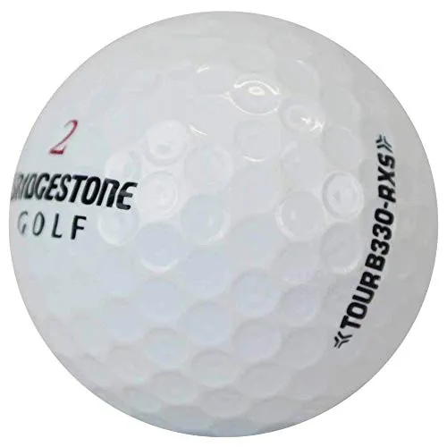 lbc-sports 50 Bridgestone Tour B330-RXS - Palline da Golf AAA Lakeballs, Colore: Bianco, con Sacchetto in Rete